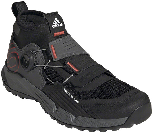 Five Ten Trailcross Pro Mountain Clipless Shoes - Women's Gray/Black/Red 10