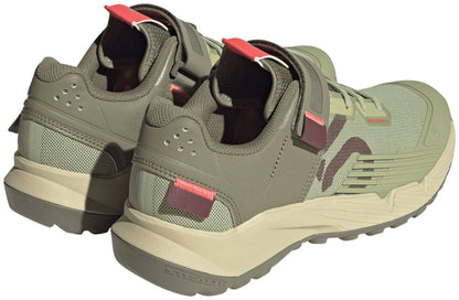 Five Ten Trailcross Mountain Clipless Shoes - Women's Magic Lime/Quiet Crimson/Orbit Green 7.5