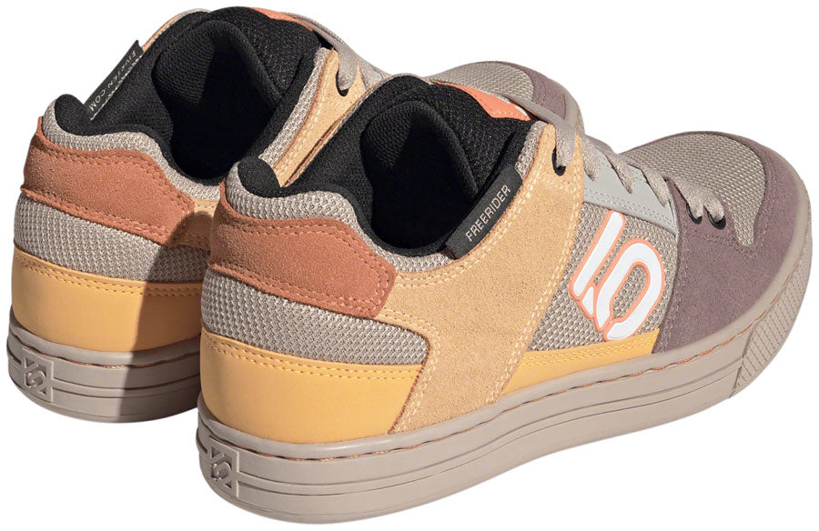 Five Ten Freerider Flat Shoes - Women's Wonder Taupe/Ftwr White/Acid Orange 9