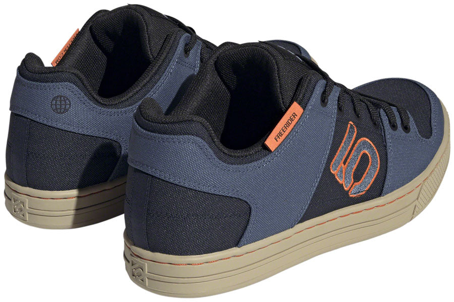 Five Ten Freerider Canvas Flat Shoes - Men's Core Legend Ink/Wonder Steel/Impact Orange 13