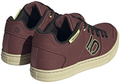 Five Ten Freerider Canvas Flat Shoes - Women's Quiet Crimson/Core Pulse Lime 9