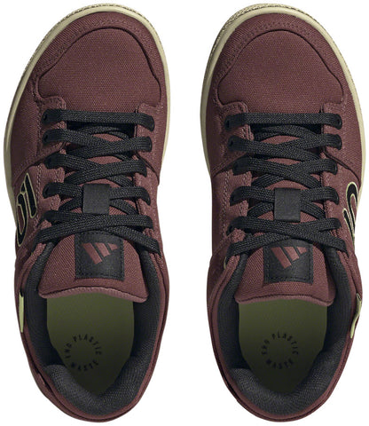 Five Ten Freerider Canvas Flat Shoes - Women's Quiet Crimson/Core Pulse Lime 9