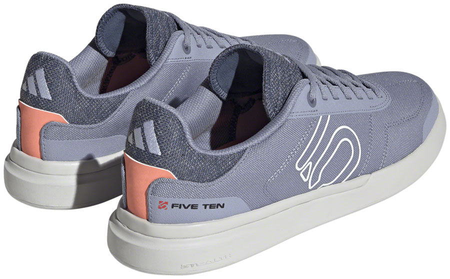 Five Ten Sleuth Deluxe Canvas Flat Shoes - Women's Silver Violet/Ftwr White/Coral 10.5