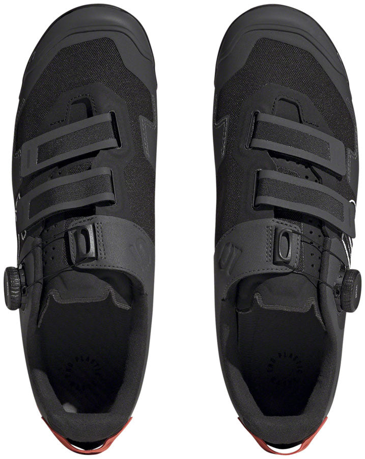 Five Ten Kestrel BOA Mountain Clipless Shoes - Men's Core BLK/Ftwr White/Impact Orange 13