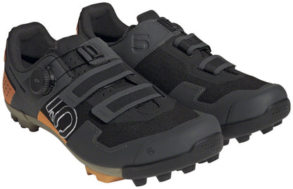 Five Ten Kestrel BOA Mountain Clipless Shoes - Men's Core BLK/Ftwr White/Impact Orange 6