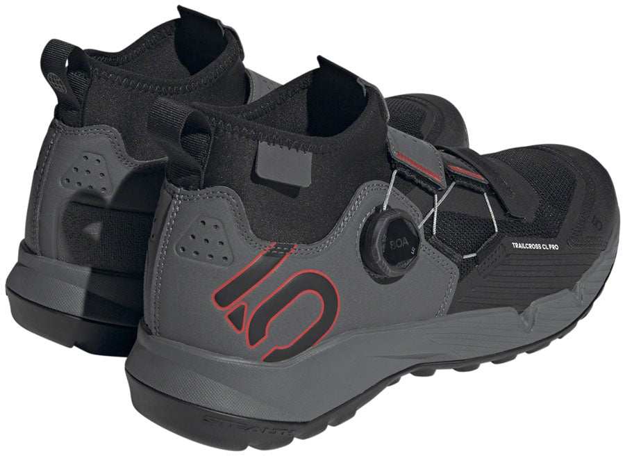 Five Ten Trailcross Pro Mountain Clipless Shoes - Men's Gray Five/Core BLK/Red 9