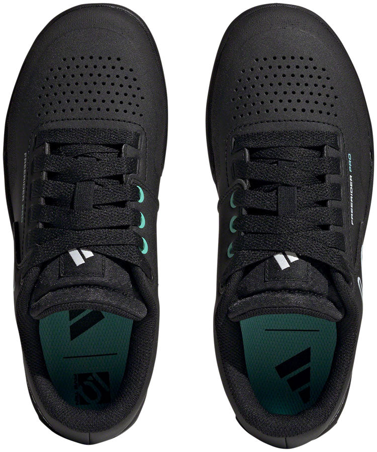 Five Ten Freerider Pro Flat Shoes - Women's Core BLK/Crystal White/Acid Mint 8.5