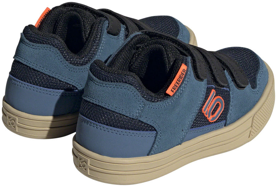 Five Ten Freerider Kid's VCS Flat Shoes - Youth Legend Ink/Wonder Steel/Impact Orange 5.5K
