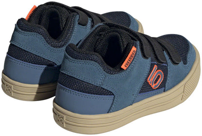 Five Ten Freerider Kid's VCS Flat Shoes - Youth Legend Ink/Wonder Steel/Impact Orange 5.5K