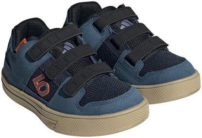 Five Ten Freerider Kid's VCS Flat Shoes - Youth Legend Ink/Wonder Steel/Impact Orange 4.5K