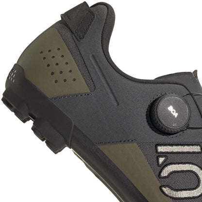 Five Ten Kestrel BOA Mountain Clipless Shoes - Men's Gray Six/Silver Pebble/Olive Strata 10