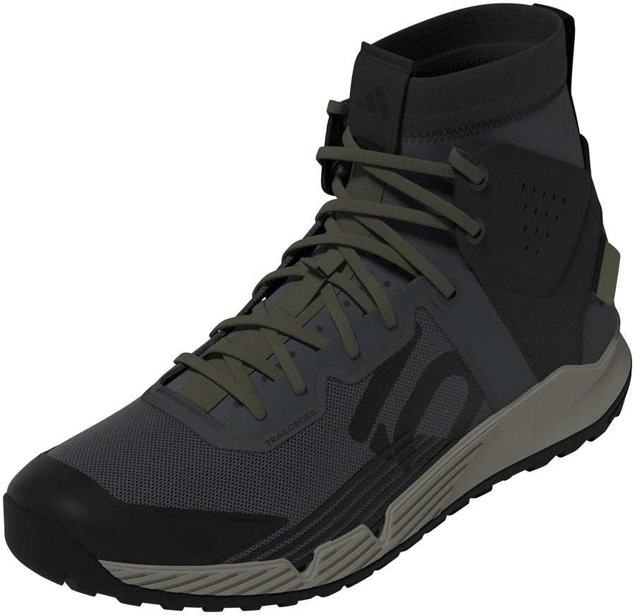 Five Ten Trailcross Mid Pro Flat Shoes - Men's Gray Six/Core BLK/Olive Strata 7