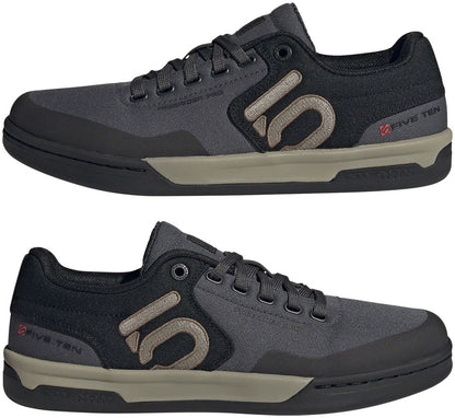 Five Ten Freerider Pro Canvas Flat Shoes - Men's Gray Six/Silver Pebble/Core BLK 15