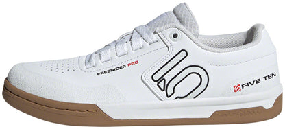 Five Ten Freerider Pro Flat Shoes - Men's FTWR White/Core Black/Red 8.5