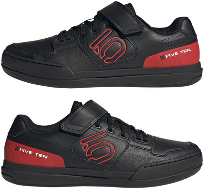 Five Ten Hellcat Mountain Clipless Shoes - Men's Core Black/Red/FTWR White 5