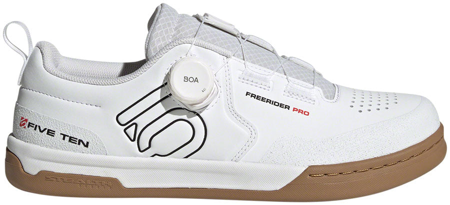 Five Ten Freerider Pro BOA Flat Shoes - Men's FTWR White/Core Black/Red 12.5