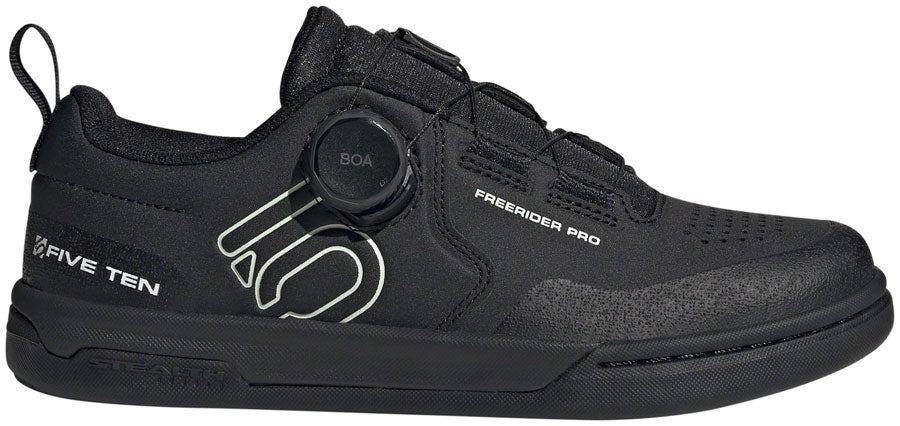 Five Ten Freerider Pro BOA Flat Shoes - Women's  Core BLK/Linen Green/FTWR White 10