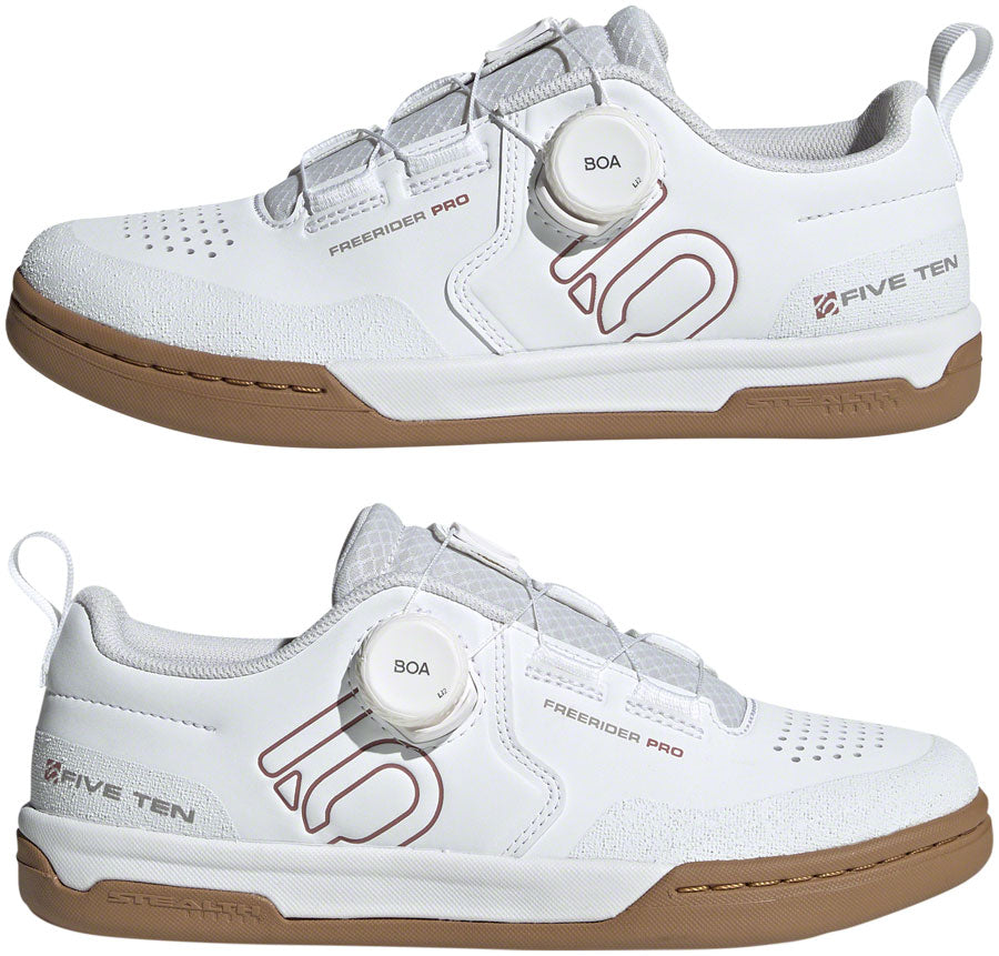 Five Ten Freerider Pro BOA Flat Shoes - Women's  FTWR White/Warm Clay/Gray Three 6.5