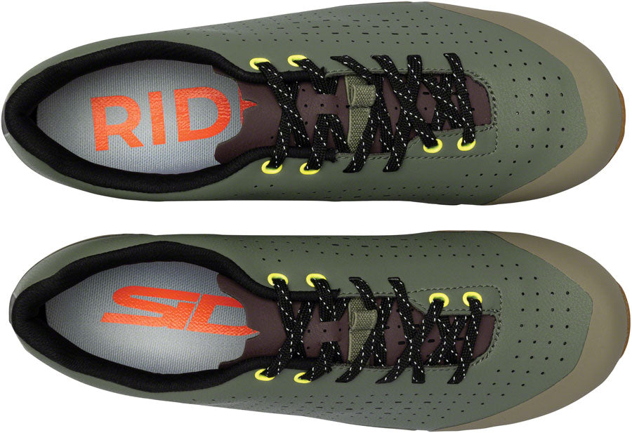 Sidi Asper Laces Gravel Shoes - Mens Military 45.5 Millenium Fit