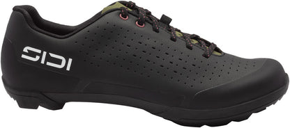 SIDI Asper Laces Gravel Shoes - Black/Olive Green 42.5
