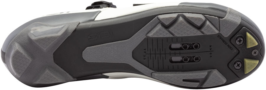 SIDI Silvis XC Clipless Shoes - Mens Ice White/Olive Green 43.5