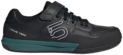 Five Ten Hellcat Mountain Clipless Shoes - Women's Core BLK / Crystal White / Hazy Emerald 7