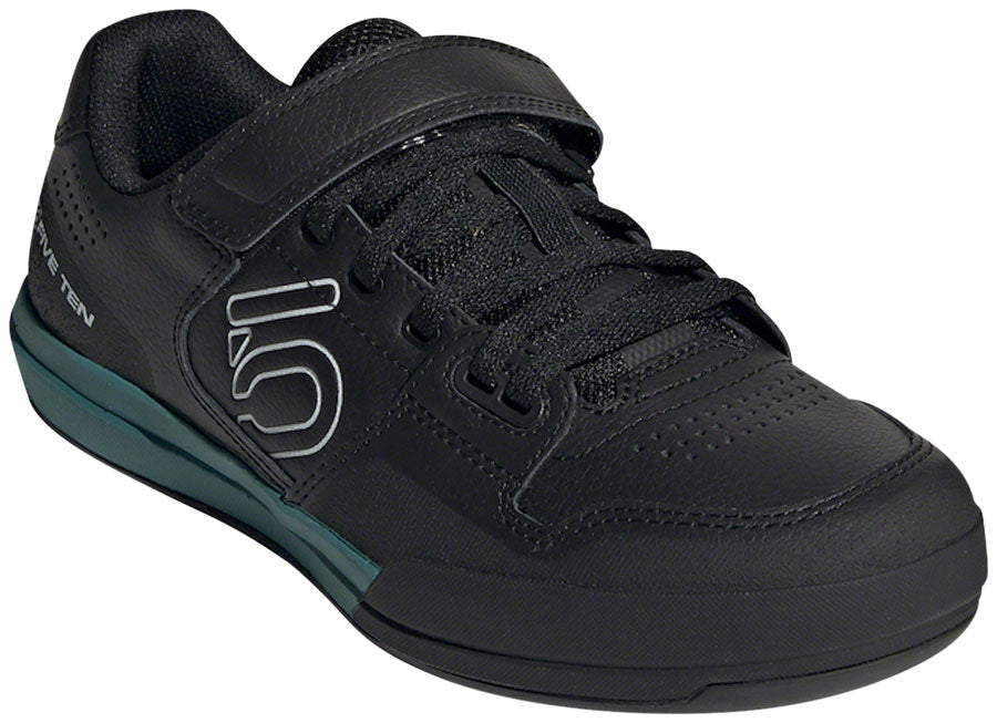 Five Ten Hellcat Mountain Clipless Shoes - Women's Core BLK / Crystal White / Hazy Emerald 9