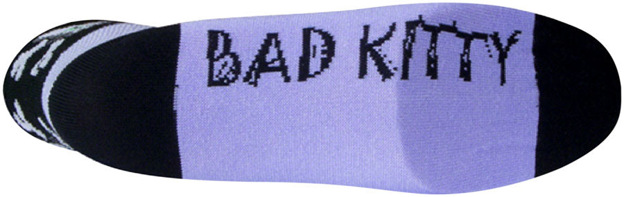 SockGuy Classic Bad Kitty Socks - 2" Purple Women's Small/Medium