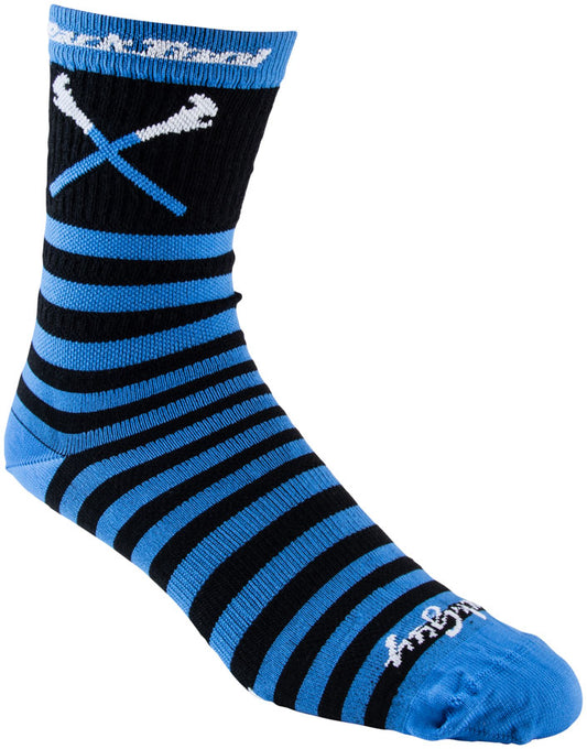 Park Tool SOX-6 Cycling Socks - Black/Blue Large/X-Large