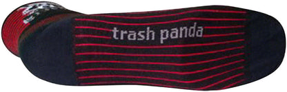 SockGuy Classic Busted Socks - 3" Black/Red Stripe Small/Medium