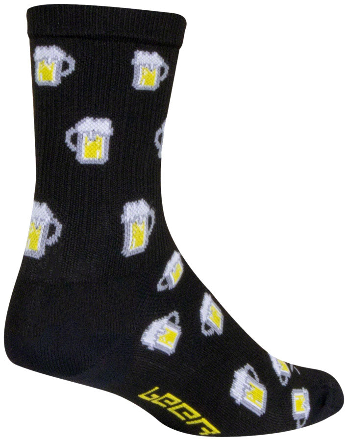 SockGuy SGX Pints Socks - 6" Black Large/X-Large