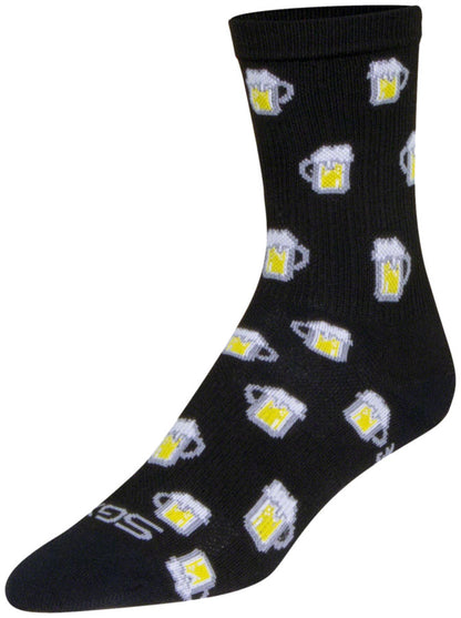 SockGuy SGX Pints Socks - 6" Black Large/X-Large