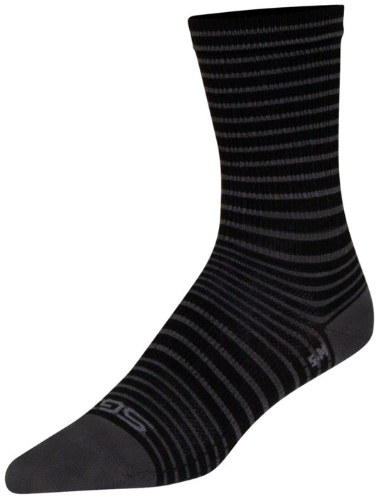 SockGuy SGX Black Stripes Socks - 6