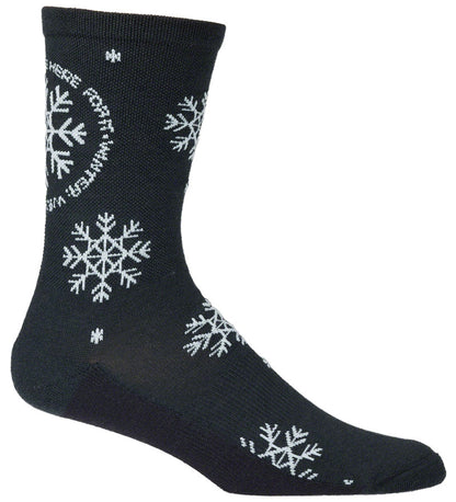 45NRTH We're Here For It Midweight Wool Sock - Blue/Light Blue Small