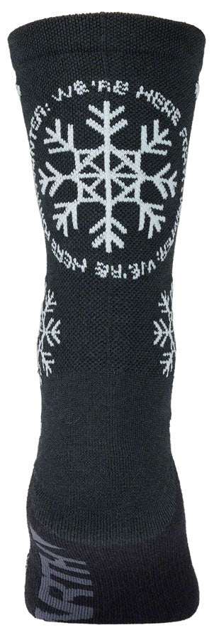 45NRTH We're Here For It Midweight Wool Sock - Blue/Light Blue Small