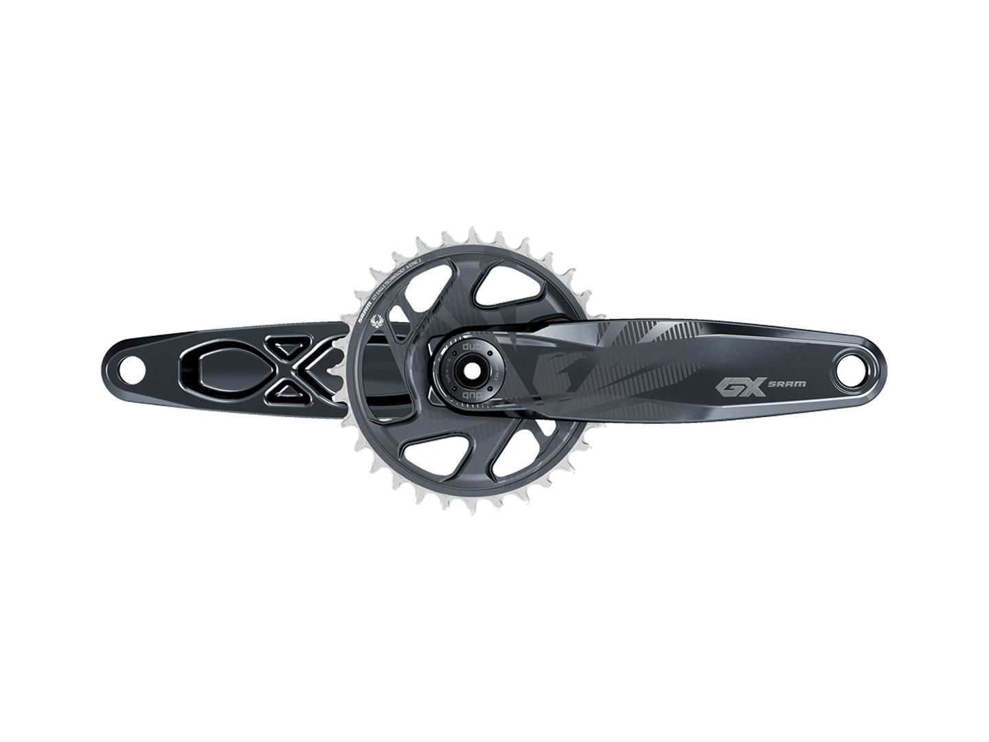 SRAM GX Eagle Boost Crankset - 165mm 12-Speed 32t Direct Mount DUB Spindle Interface Lunar 52mm Chainline