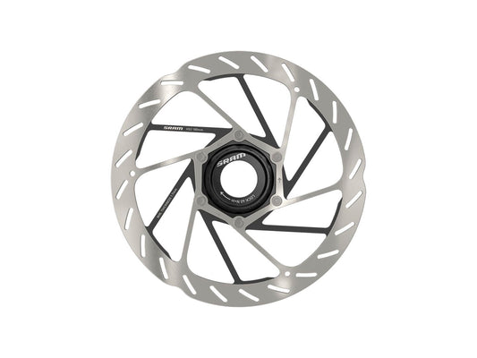 SRAM HS2 Disc Brake Rotor - 180mm Center Lock Rounded Silver/Black