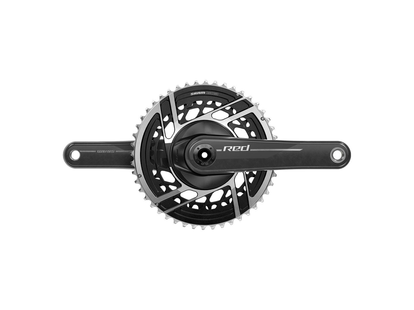 SRAM RED Crankset - 172.5mm 2x 12-Speed 48/35t 8-Bolt Direct Mount DUB Spindle Interface Natural Carbon E1