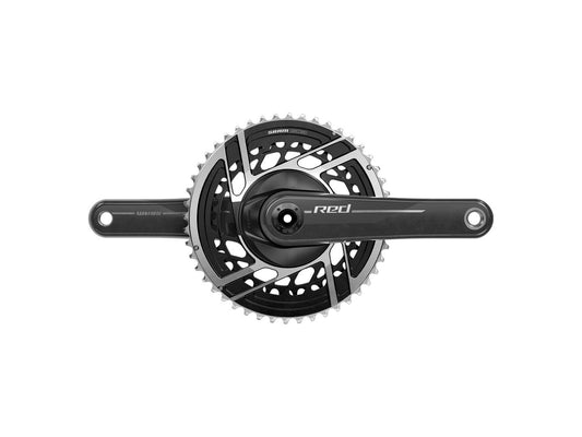 SRAM RED Crankset - 172.5mm 2x 12-Speed 48/35t 8-Bolt Direct Mount DUB Spindle Interface Natural Carbon E1