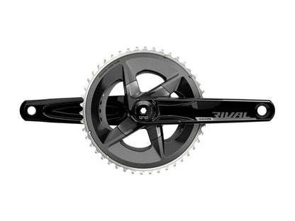 SRAM Rival AXS Crankset - 170mm 12-Speed 48/35t 107 BCD DUB Spindle Interface BLK D1