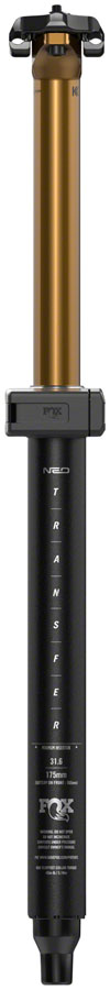 FOX Transfer Factory Neo Wireless Dropper Seatpost - 31.6 mm 200 mm Internal Routing Kashima Coat