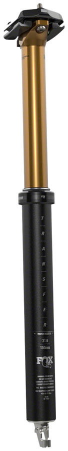 FOX Transfer Factory Dropper Seatpost - 31.6 mm 150 mm Internal Routing Kashima Coat