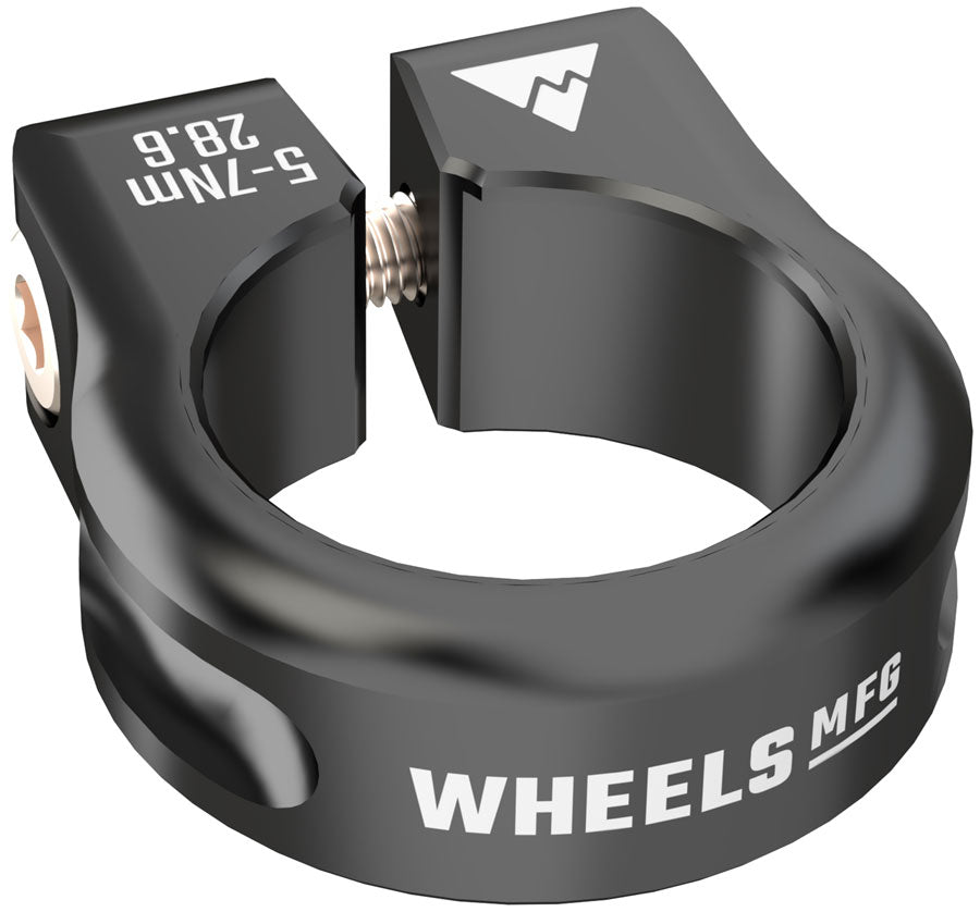 Wheels Manufacturing Seatpost Clamp - 28.6mm Bolt-On Black