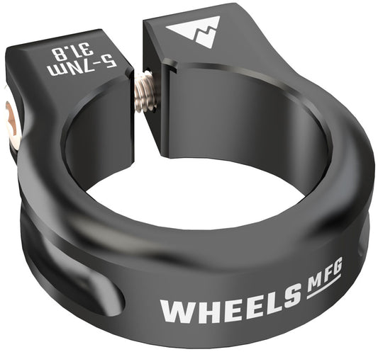 Wheels Manufacturing Seatpost Clamp - 31.8mm Bolt-On Black