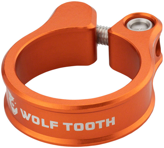 Wolf Tooth Seatpost Clamp - 28.6mm Bolt-On Orange