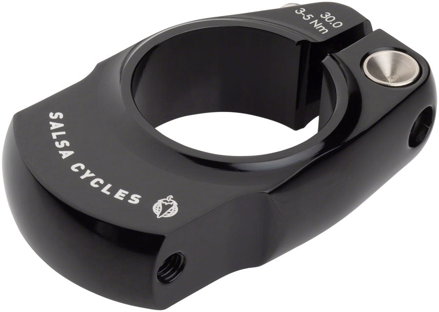 Salsa Rack-Lock Seatpost Clamp - 30.0mm Bolt-On Black
