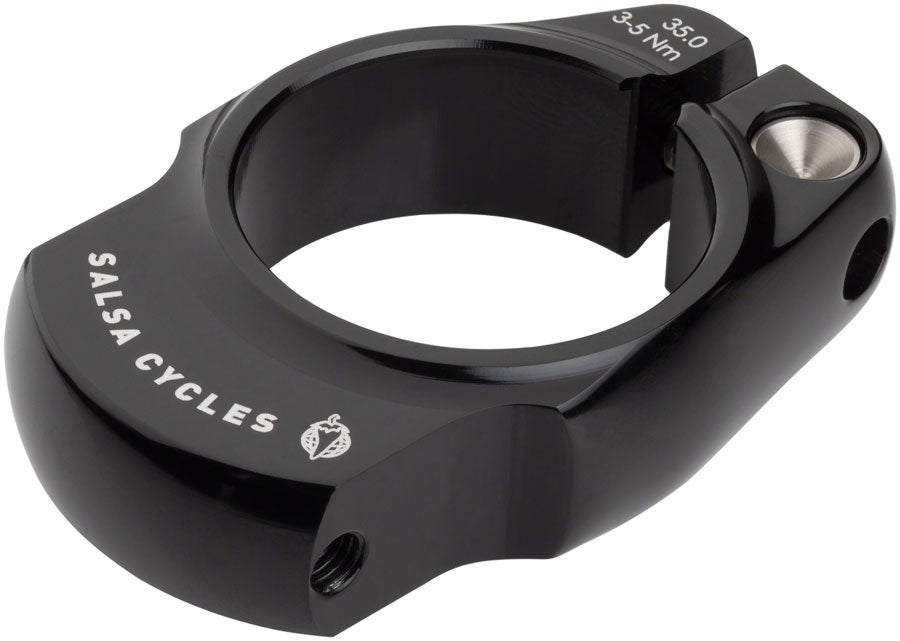 Salsa Rack-Lock Seatpost Clamp - 35.0mm Bolt-On Black