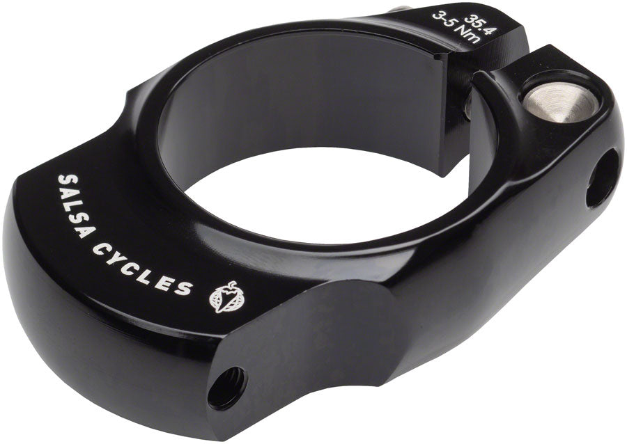 Salsa Rack-Lock Seatpost Clamp - 35.4mm Bolt-On Black