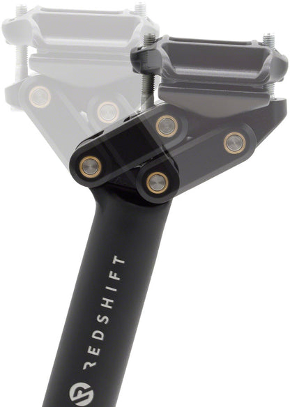 Redshift Sports Dual-Position Seatpost - Aluminum 27.2 x 350mm Black