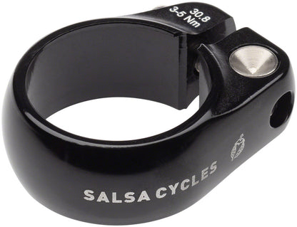 Salsa Lip-Lock Seatpost Clamp - 30.8mm Bolt-On Black